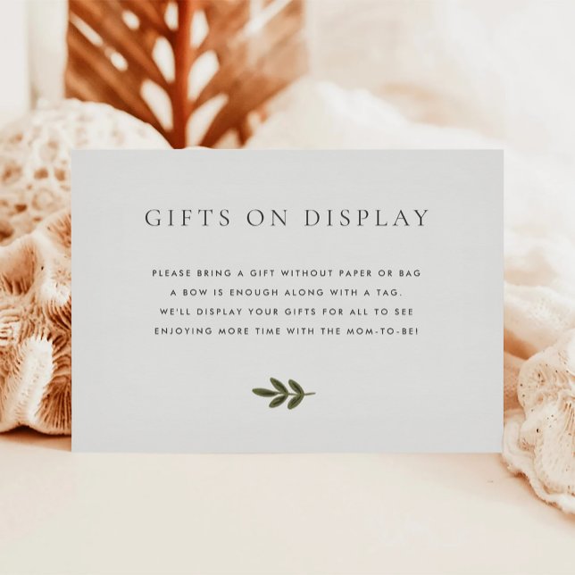 Tarjeta De Recepción Los regalos de Baby Shower de Woodland en la tarje (Subido por el creador)