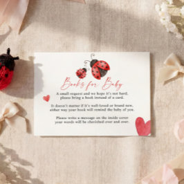 Tarjeta De Recepción Love Bug Books for Baby Card
