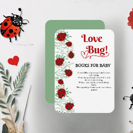 Tarjeta De Recepción Love Bug Minimalista Baby Shower