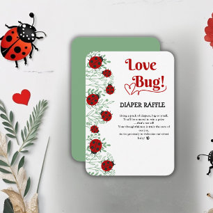Tarjeta De Recepción Love Bug Minimalista Baby Shower