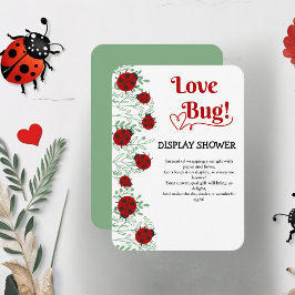 Tarjeta De Recepción Love Bug Minimalista Baby Shower