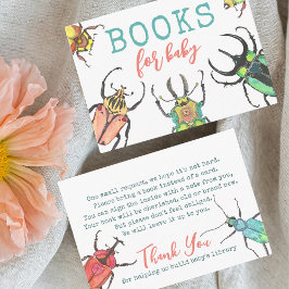 Tarjeta De Recepción Love Bugs Baby Shower Books for Baby Request