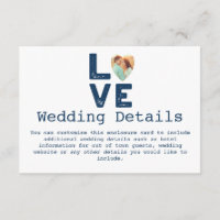 LOVE Graphic Minimalista Heart Photo Boda
