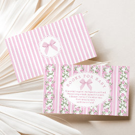 Tarjeta De Recepción Love Shack Baby Bow Books for baby