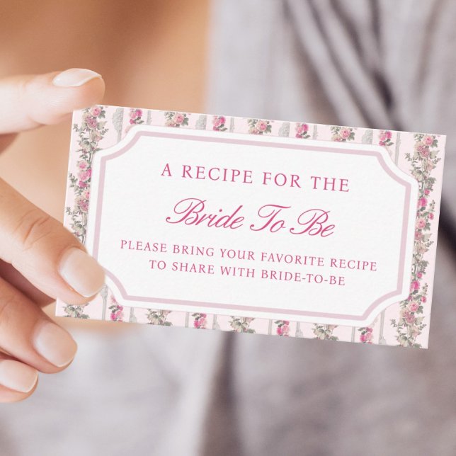 Tarjeta De Recepción Love Shack Bridal Shower Comparte una receta (Subido por el creador)