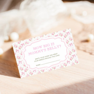 Tarjeta De Recepción Love Shack ¿Qué Tan Grande Es Su Belly?