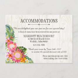Tarjeta De Recepción Luau Tropical Beach Resort