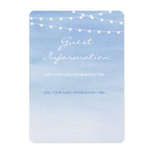 Luces de cadena de acuarela azul brillante