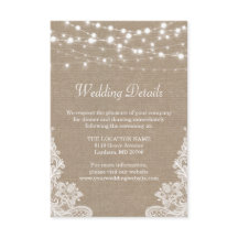 Luces de Cuerda de Arpillera Rústica Detalles de B