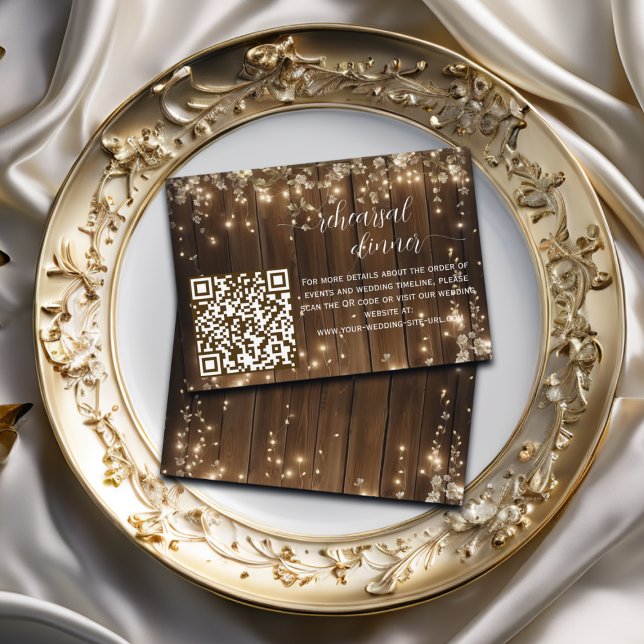 Tarjeta De Recepción Luces de cuerda rusas QR Código ensayo Cena (Subido por el creador)