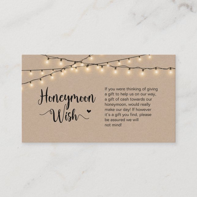 Tarjeta De Recepción Luces de cuerdas de granjas rusas, Kraft, deseo de (Anverso)