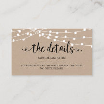 Luces de cuerdas rusas kraft, Nuestros detalles, s