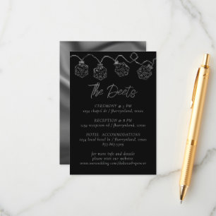 Tarjeta De Recepción Luces RPG Detalles del invitado del jugador de l