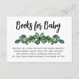 Tarjeta De Recepción Lucky Charm Books For Baby Boy Baby Shower