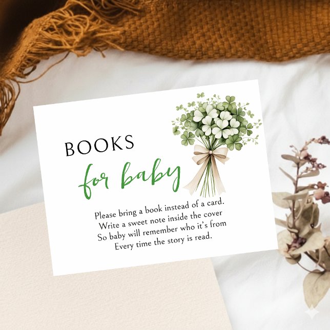 Tarjeta De Recepción Lucky Charm Books for Baby Enclosure Card Shamrock (Subido por el creador)