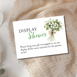 Tarjeta De Recepción Lucky Charm Display Shower Enclosure Card Shamrock