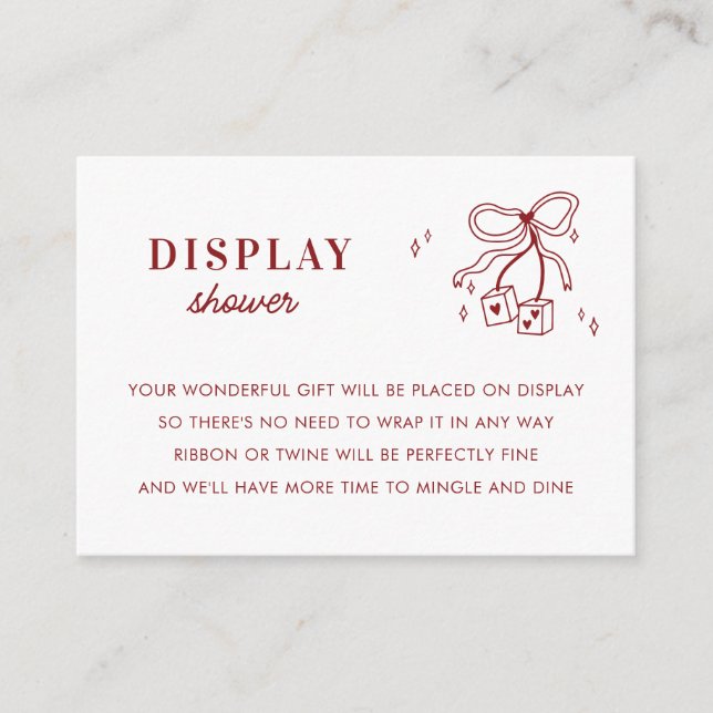 Tarjeta De Recepción Lucky in Love Vegas Casino Display Bridal Shower (Anverso)