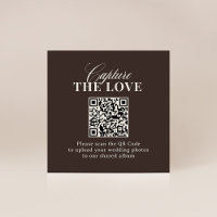Lujo Marrón | Código QR de Boda Captura el Amor