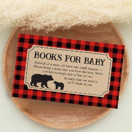 Tarjeta De Recepción Lumberjack Bear Baby Shower Books for Baby