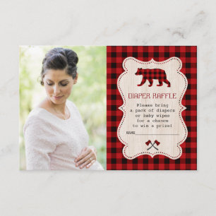 Tarjeta De Recepción Lumberjack Red Buffalo Foto Libro Para Bebé