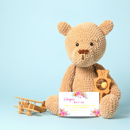 Tarjeta De Recepción Luminosa ducha floral de verano Diaper Raffle