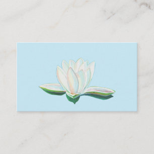 Tarjeta De Recepción Luminoso de flor blanco Lotus