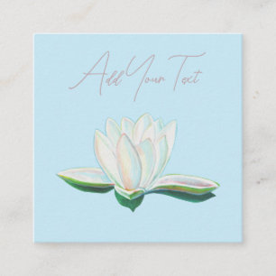 Tarjeta De Recepción Luminoso de flor blanco Lotus