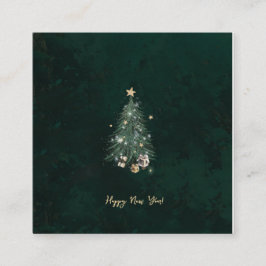 Tarjeta De Recepción Luxurious, artistic design with a festive tree