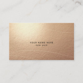 Tarjeta De Recepción Luxury Bronze Abstract Waves Business Cards