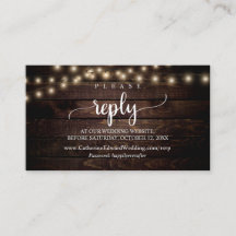 Madera de granja rústica, luces de cadena, Enclo R