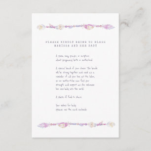 Tarjeta De Recepción Madre Bendición