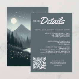 Tarjeta De Recepción Mágica de montaña