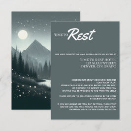 Tarjeta De Recepción Mágica de montaña