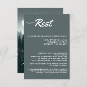 Tarjeta De Recepción Mágica de montaña