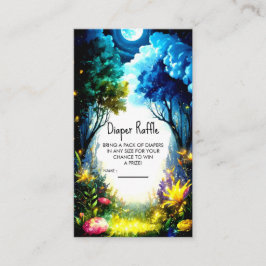 Tarjeta De Recepción Magical Woodland Baby Shower