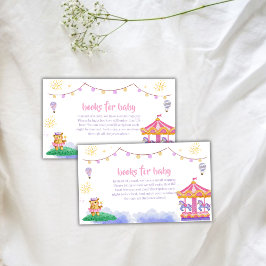 Tarjeta De Recepción Magníficos Libros de Carrusas de globo aerostático