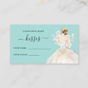 Tarjeta De Recepción Magnolia Bride Cuántos Besos Ducha Bridal