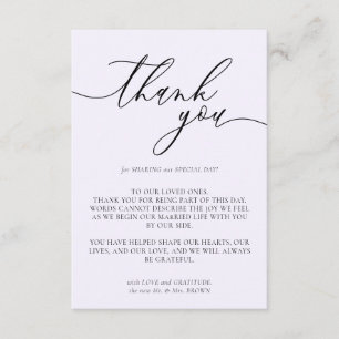 Tarjeta De Recepción Magnolia Color Foto Personalizada de Agradecimient