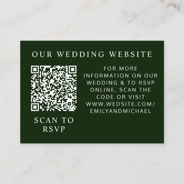 Tarjeta De Recepción Magnolia tropical Verde Blanco Rojo (Anverso)