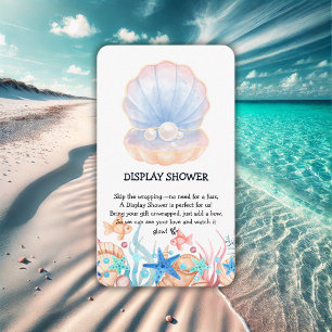 Tarjeta De Recepción Majestic Pearl Under Sea Baby Shower