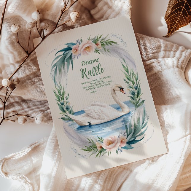 Tarjeta De Recepción Mala princesa de cisne de Rubor Diapper Raffle (Subido por el creador)