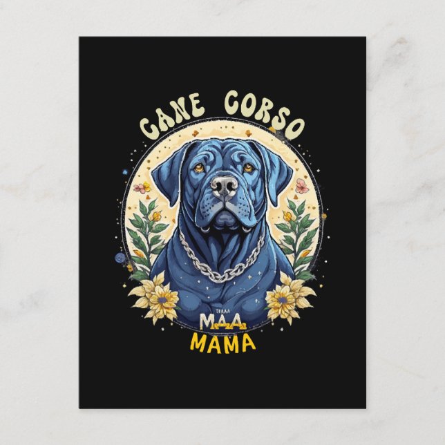 Tarjeta De Recepción Mamá Cane Corso (Anverso)