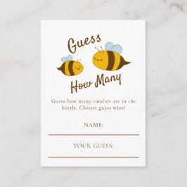 Tarjeta De Recepción Mamá para comprar Baby Shower adivina cuántos jueg