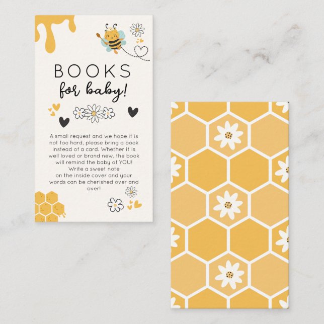 Tarjeta De Recepción Mamá para comprar libros de Baby Shower para bebé (Anverso / Reverso)