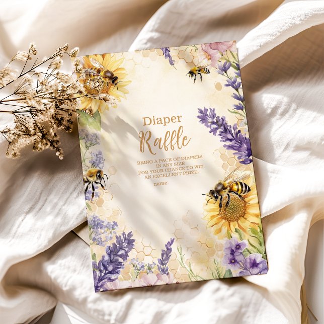 Tarjeta De Recepción Mami Rústica Para Ser Sexo Neutral Diapper Raffle (Subido por el creador)