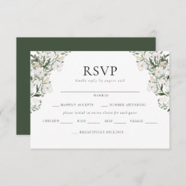 Tarjeta De Recepción Mano de campo Boda RSVP