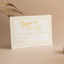 Mano Dibujada Amarilla Pan Vase Baby Diaper Raffle