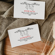 Mano Dibujada Merry Little Baby Diaper Raffle