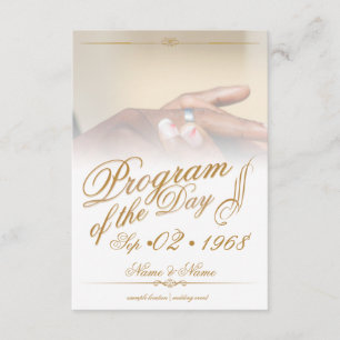 Tarjeta De Recepción Manos de una pareja boda de colores clavija sobre