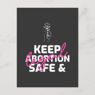 Tarjeta De Recepción Mantener El Aborto Seguro Y Legal